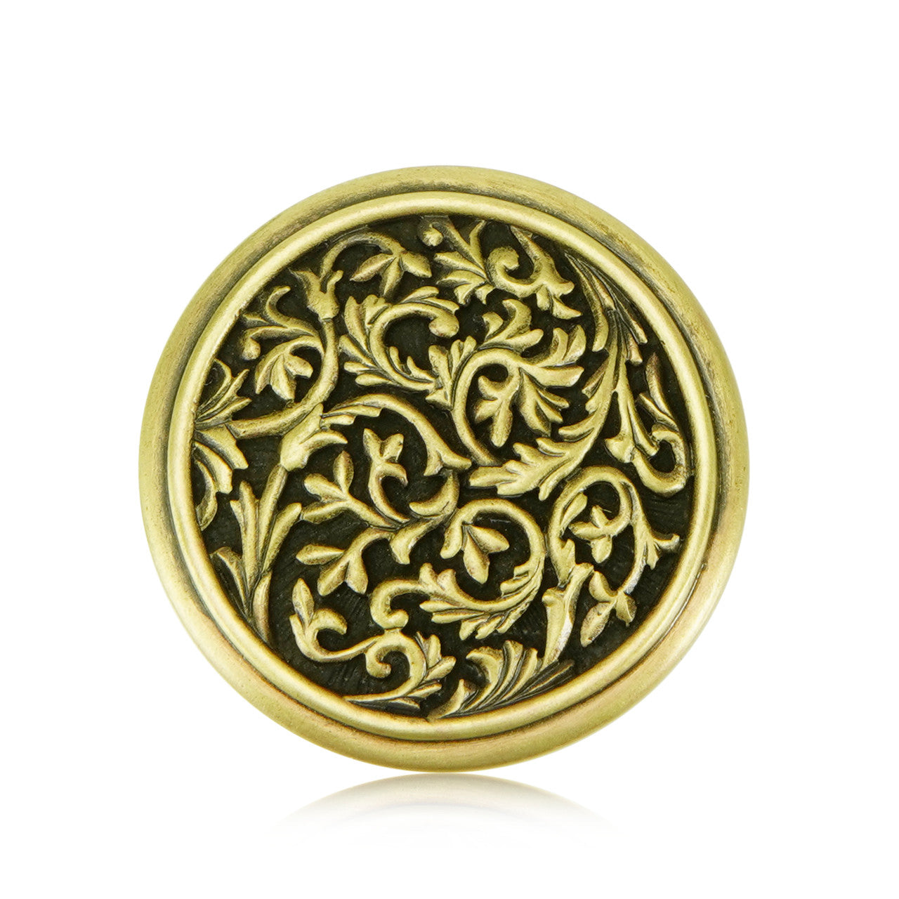Edgar Bererbi 8457BB: 1-7/16" Glendale Court Cabinet Knob - Burnished Brass