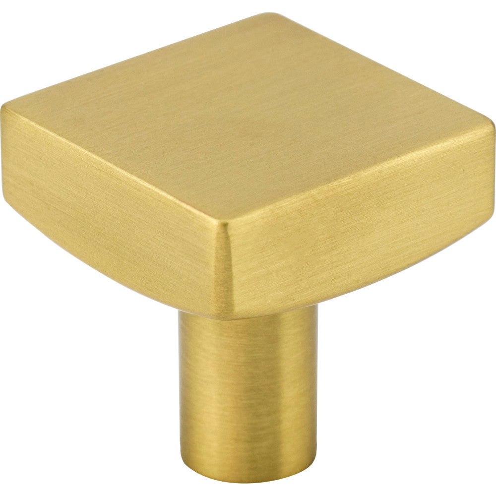 Jeffrey Alexander 845BG: 1-1/8" Dominique Square Cabinet Knob - Brushed Gold