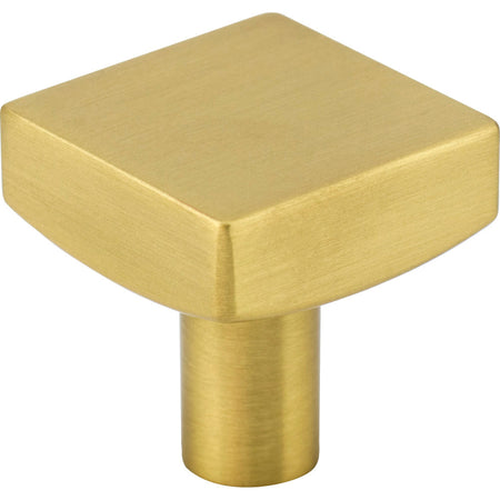 Jeffrey Alexander 845BG: 1-1/8" Dominique Square Cabinet Knob - Brushed Gold