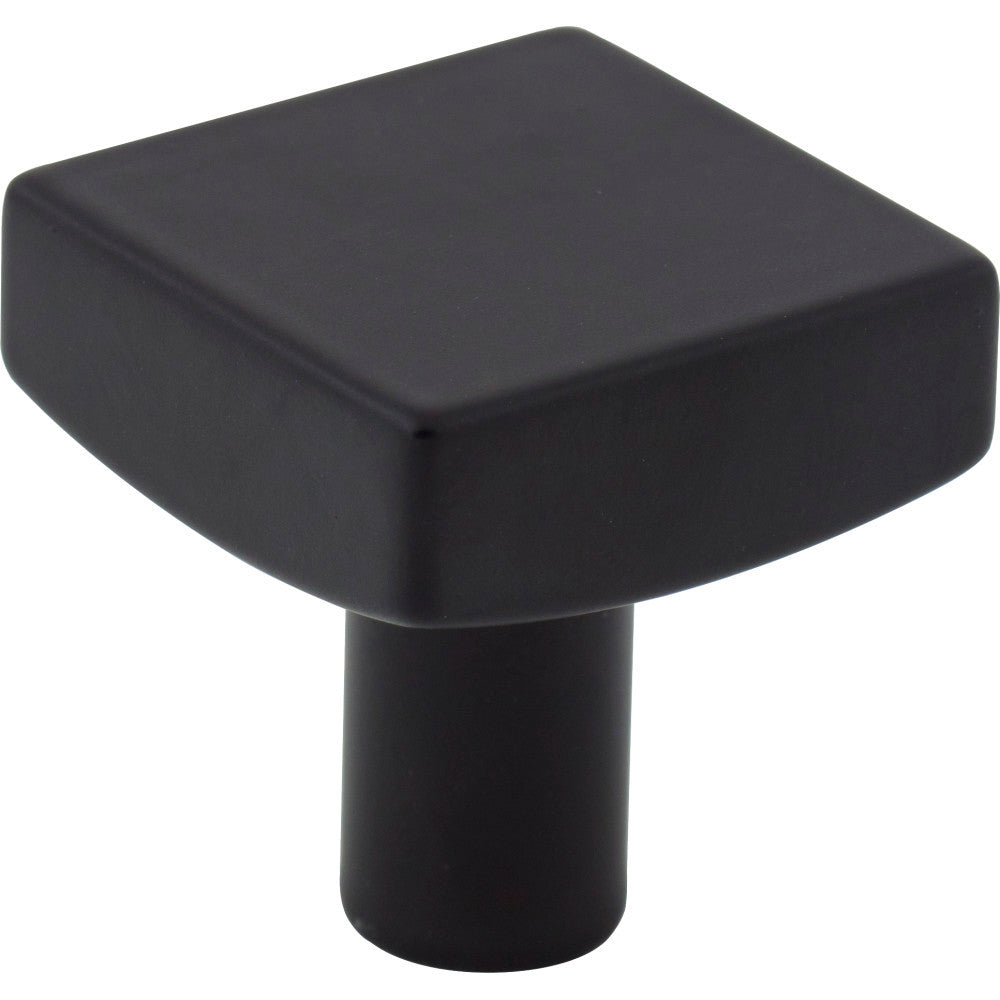 Jeffrey Alexander 845MB: 1-1/8" Dominique Square Cabinet Knob - Matte Black