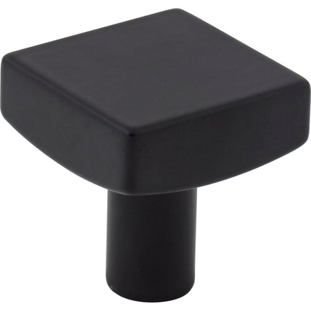 Jeffrey Alexander 845MB: 1-1/8" Dominique Square Cabinet Knob - Matte Black