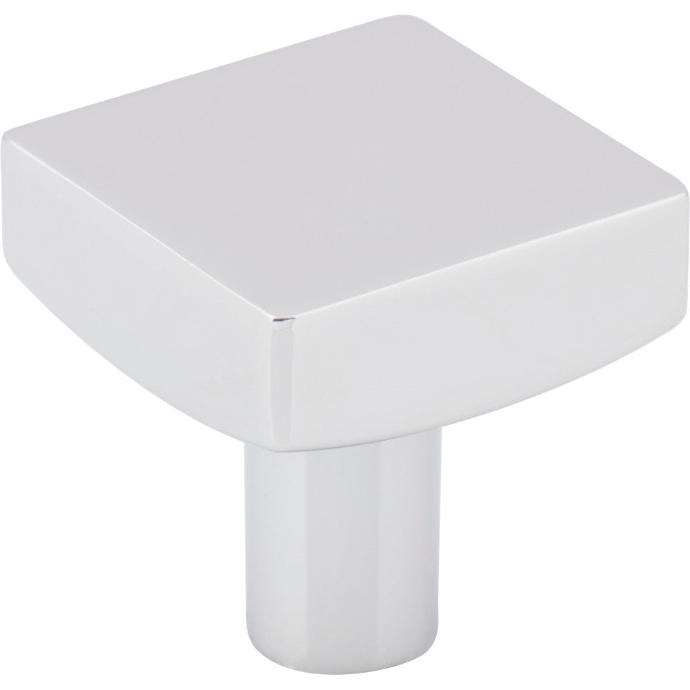 Jeffrey Alexander 845PC: 1-1/8" Dominique Square Cabinet Knob - Polished Chrome