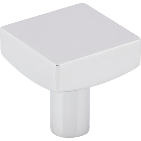 Jeffrey Alexander 845PC: 1-1/8" Dominique Square Cabinet Knob - Polished Chrome
