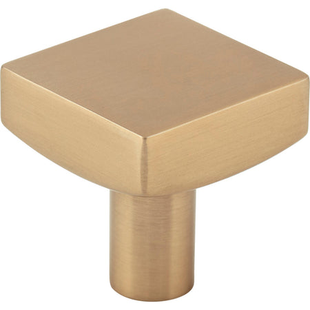 Jeffrey Alexander 845SBZ: 1-1/8" Dominique Square Cabinet Knob - Satin Bronze