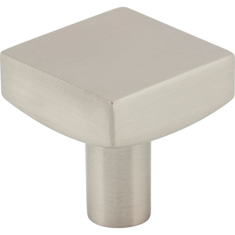 Jeffrey Alexander 845SN: 1-1/8" Dominique Square Cabinet Knob - Satin Nickel
