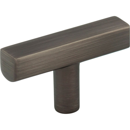 Jeffrey Alexander 845T-BNBDL: 2" Dominique T-Bar Cabinet Knob - Brushed Pewter
