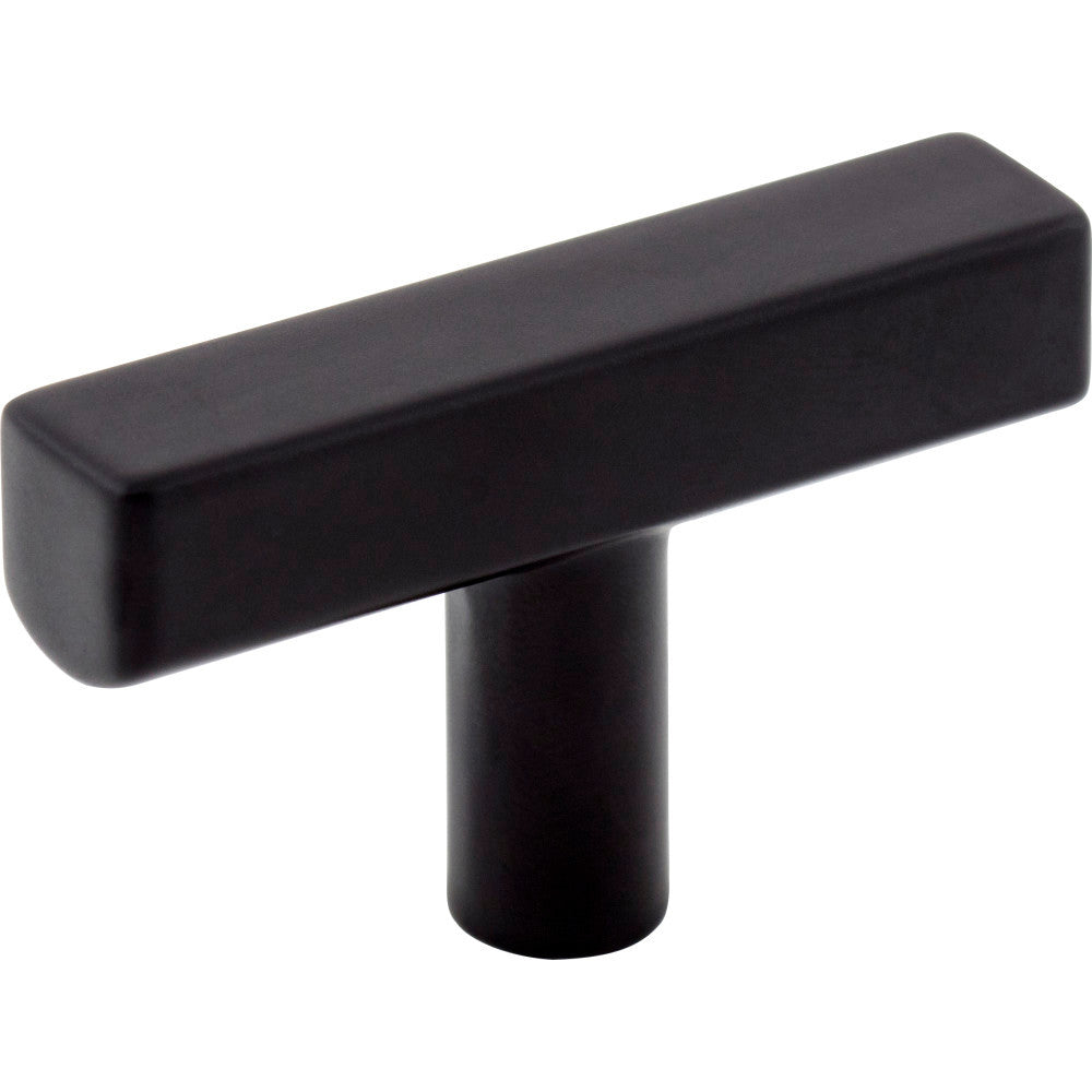 Jeffrey Alexander 845T-MB: 2" Dominique T-Bar Cabinet Knob - Matte Black