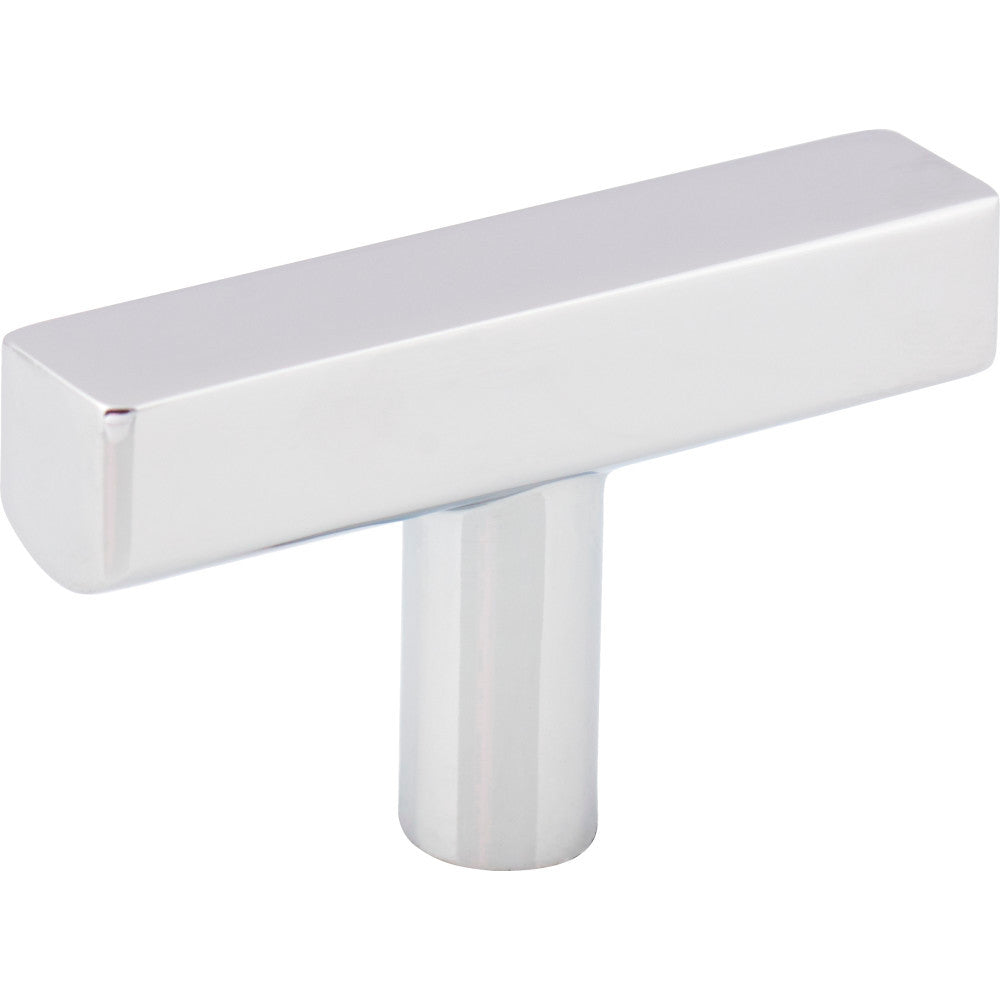 Jeffrey Alexander 845T-PC: 2" Dominique T-Bar Cabinet Knob - Polished Chrome