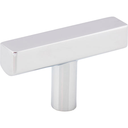 Jeffrey Alexander 845T-PC: 2" Dominique T-Bar Cabinet Knob - Polished Chrome