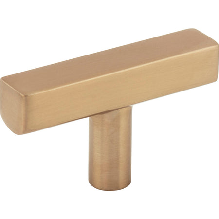 Jeffrey Alexander 845T-SBZ: 2" Dominique T-Bar Cabinet Knob - Satin Bronze