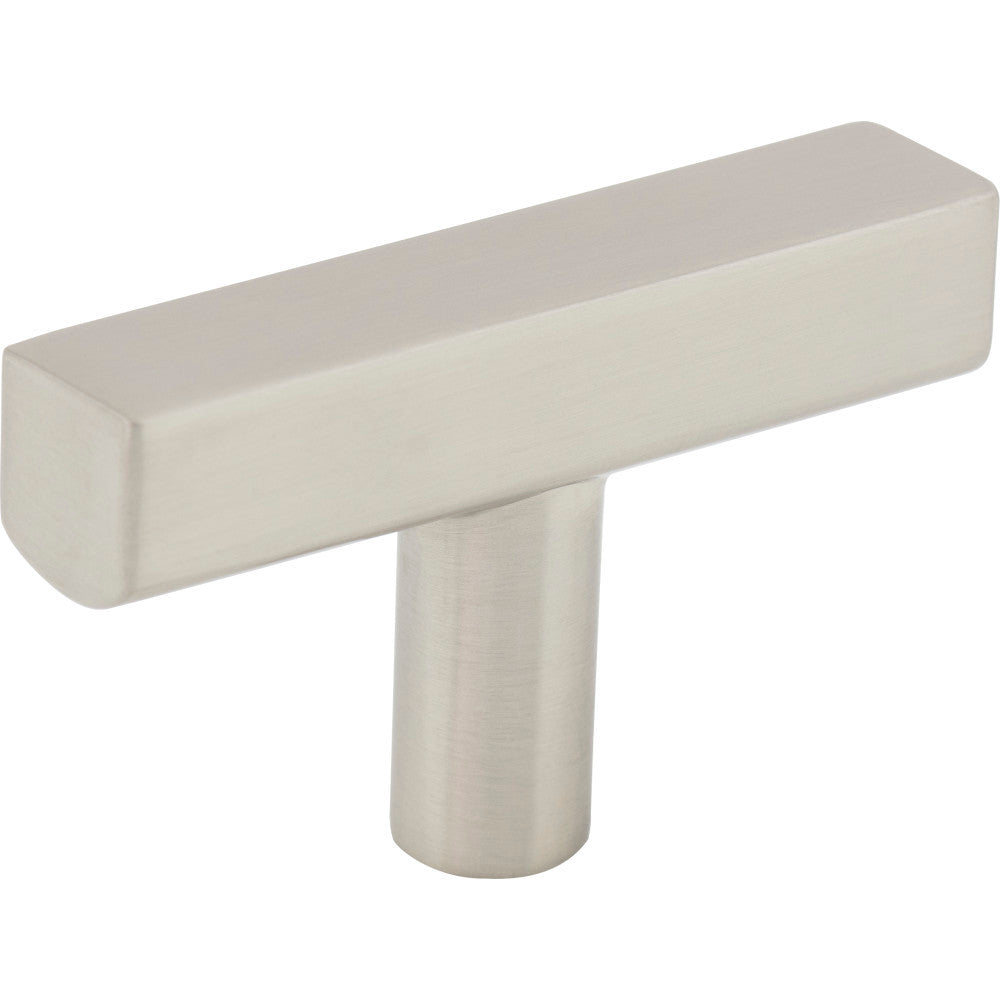 Jeffrey Alexander 845T-SN: 2" Dominique T-Bar Cabinet Knob - Satin Nickel