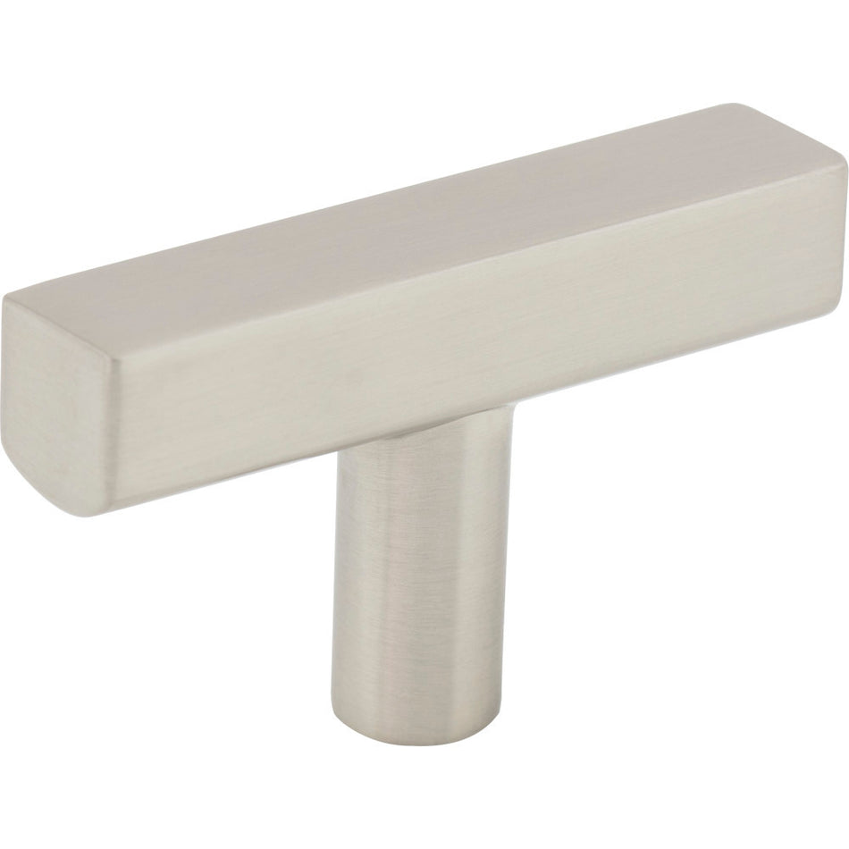 Jeffrey Alexander 845T-SN: 2" Dominique T-Bar Cabinet Knob - Satin Nickel