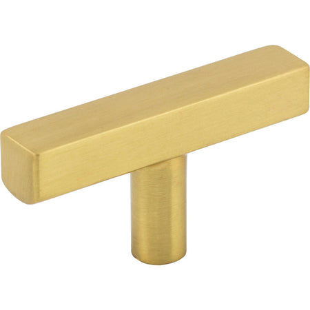 Jeffrey Alexander 845TL-BG: 2-1/4" Dominique T-Bar Cabinet Knob - Brushed Gold
