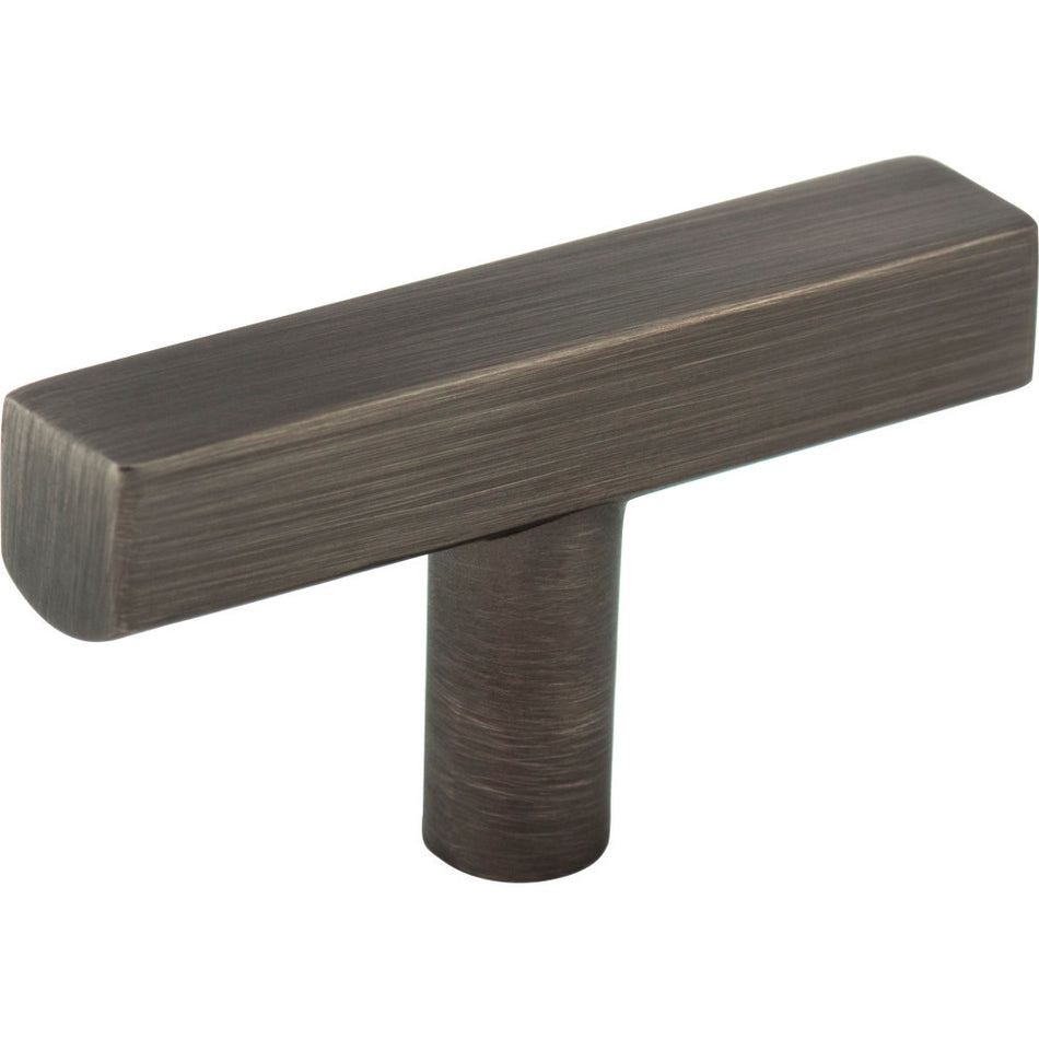 Jeffrey Alexander 845TL-BNBDL: 2-1/4" Dominique T-Bar Cabinet Knob - Brushed Pewter