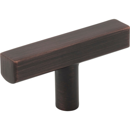 Jeffrey Alexander 845TL-DBAC: 2-1/4" Dominique T-Bar Cabinet Knob - Brushed Oil Rubbed Bronze