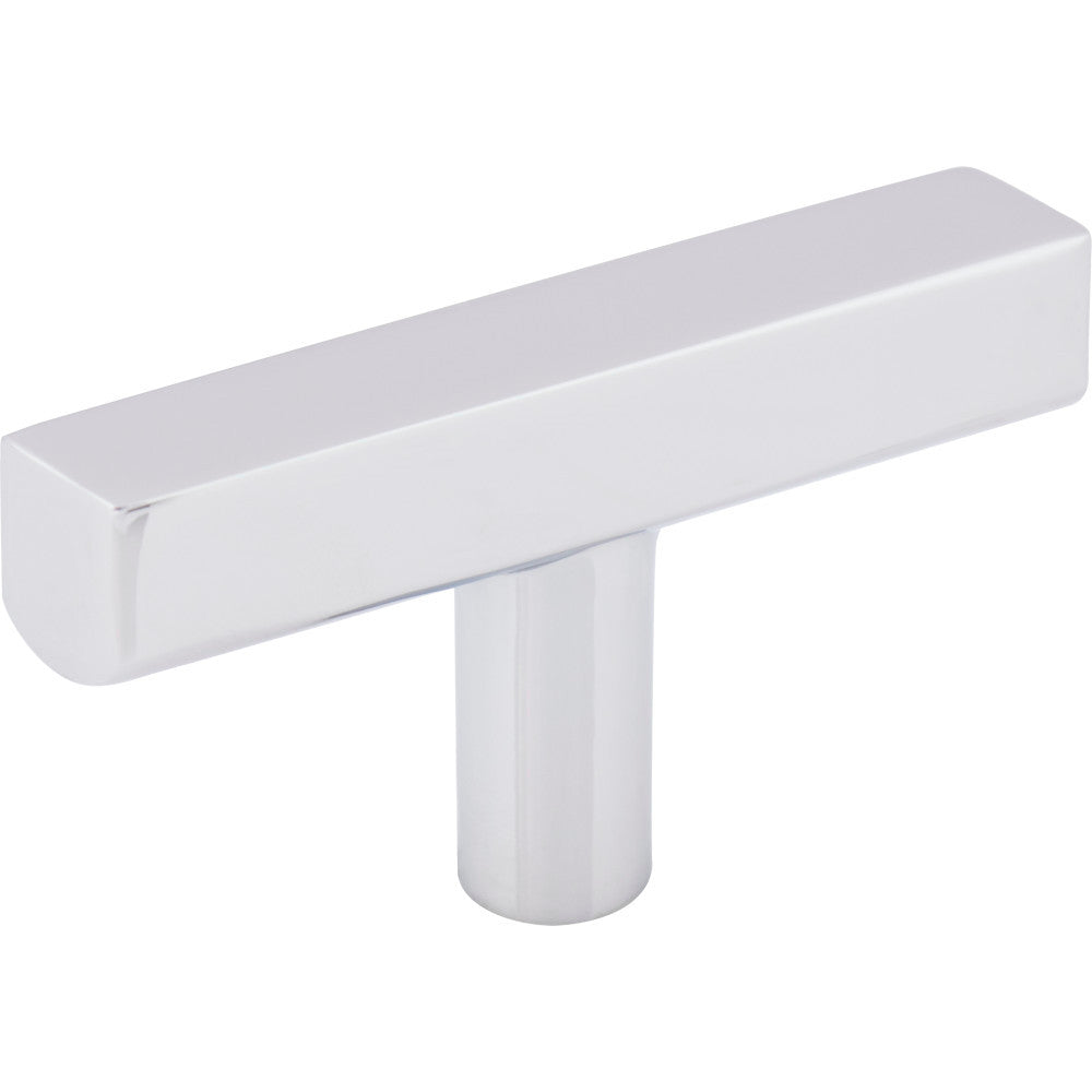 Jeffrey Alexander 845TL-PC: 2-1/4" Dominique T-Bar Cabinet Knob - Polished Chrome