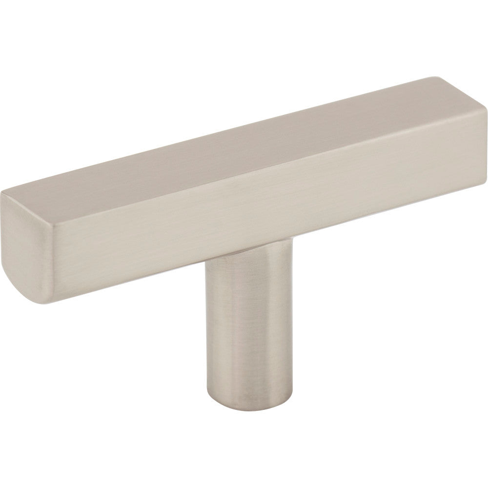 Jeffrey Alexander 845TL-SN: 2-1/4" Dominique T-Bar Cabinet Knob - Satin Nickel
