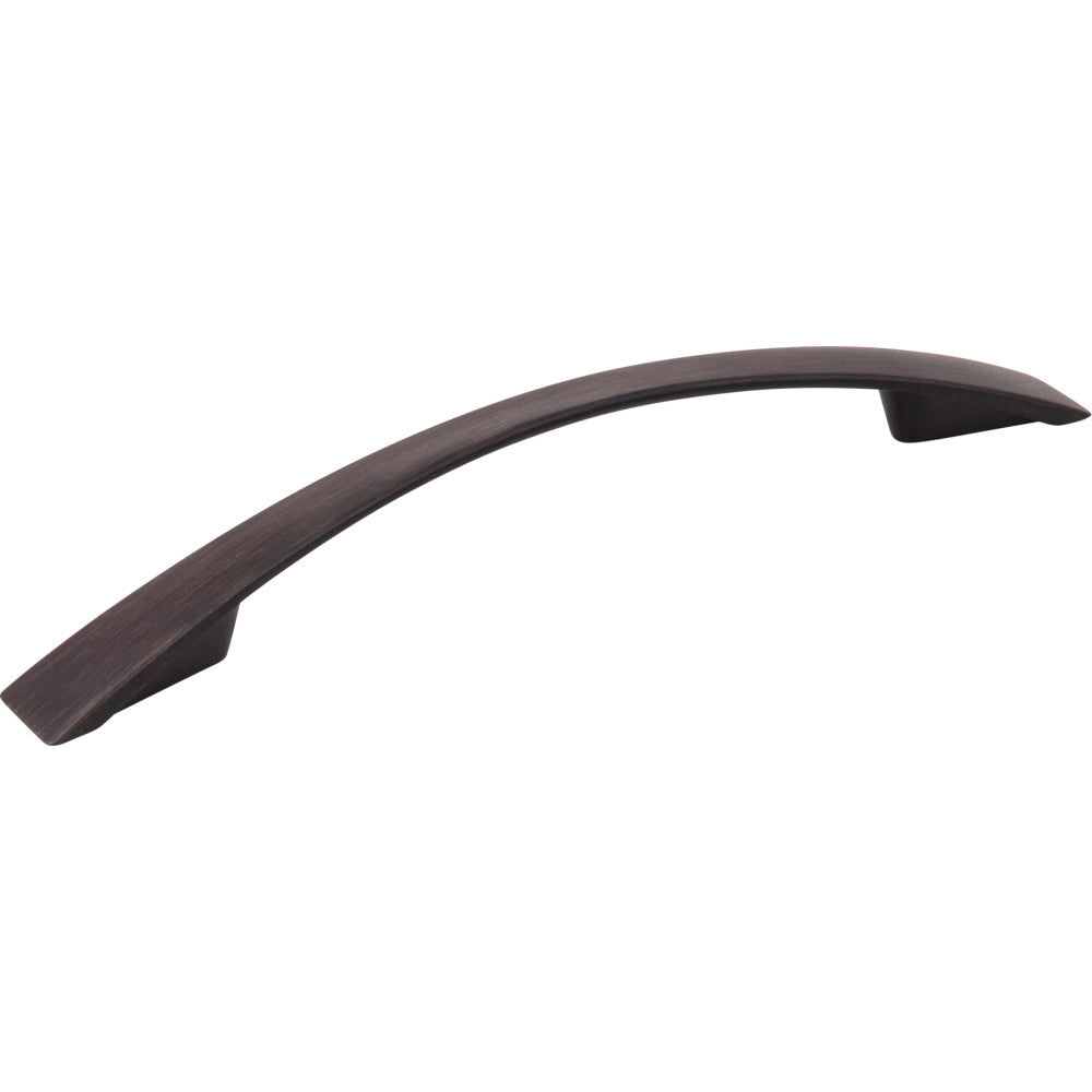 Jeffrey Alexander 847-128DBAC: 128mm cc Regan Bow Cabinet Pull - Brushed Oil Rubbed Bronze