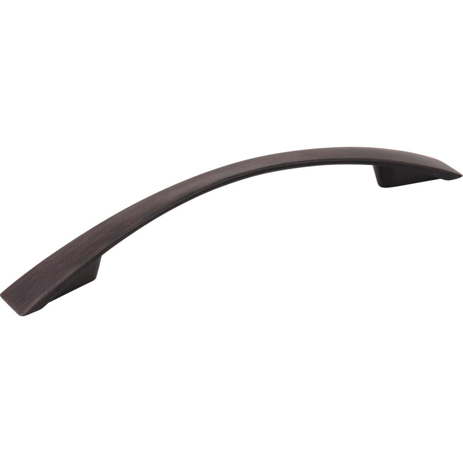 Jeffrey Alexander 847-128DBAC: 128mm cc Regan Bow Cabinet Pull - Brushed Oil Rubbed Bronze