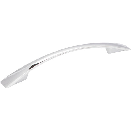 Jeffrey Alexander 847-128PC: 128mm cc Regan Bow Cabinet Pull - Polished Chrome