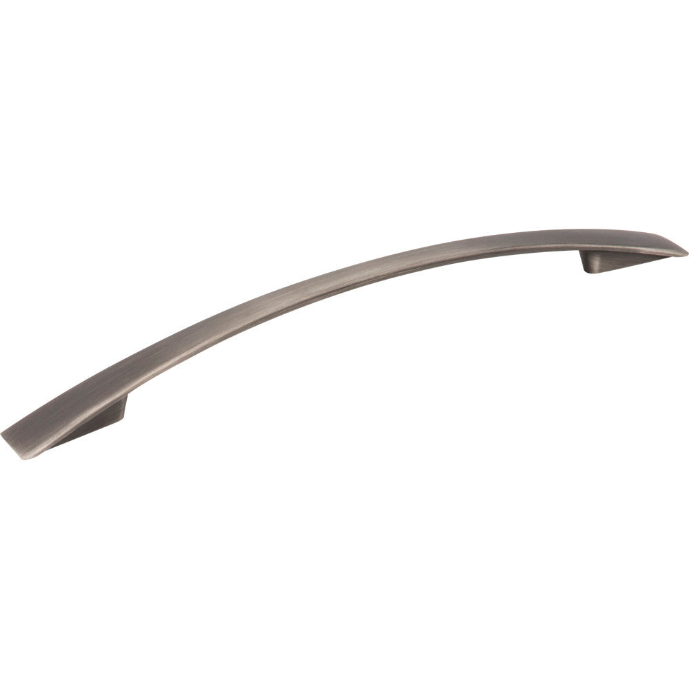 Jeffrey Alexander 847-160BNBDL: 160mm cc Regan Bow Cabinet Pull - Brushed Pewter