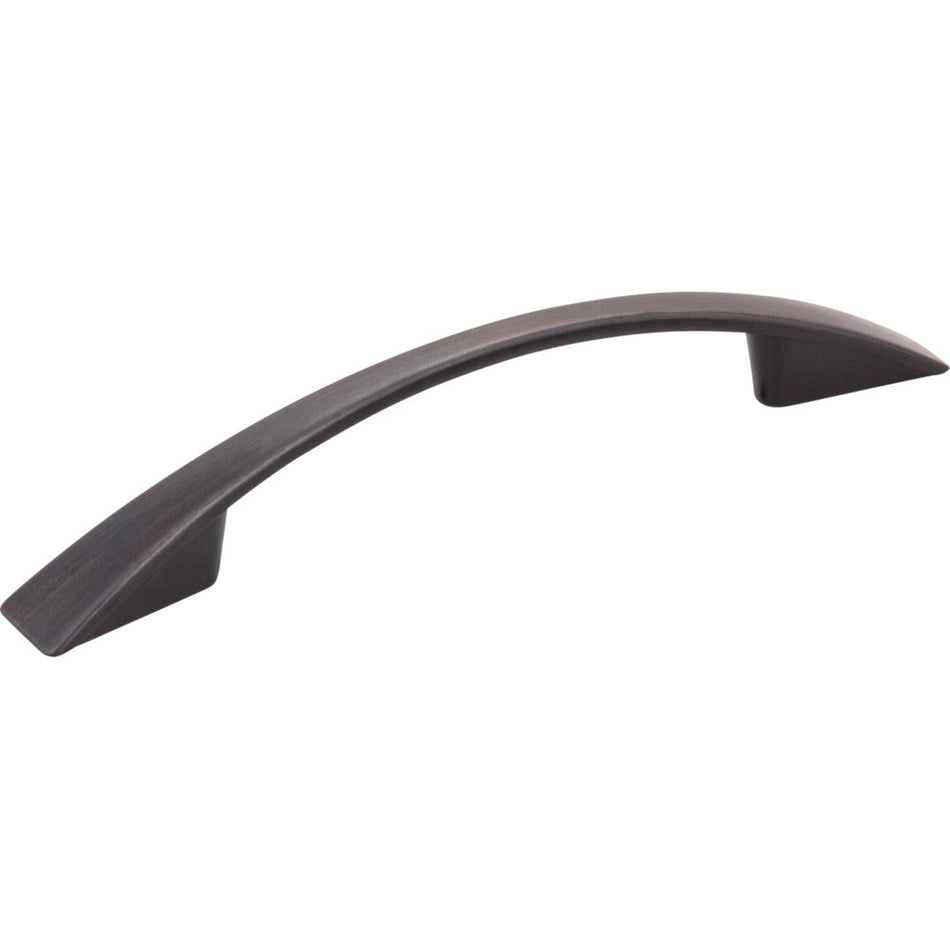 Jeffrey Alexander 847-96DBAC: 96mm cc Regan Bow Cabinet Pull - Brushed Oil Rubbed Bronze