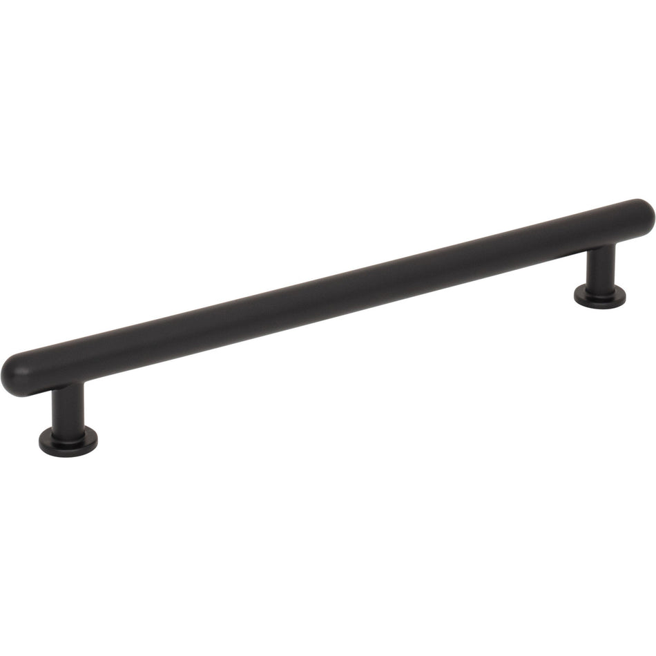 Top Knobs TK3334BLK: 7-9/16" Lambert Bar Cabinet Pull - Flat Black