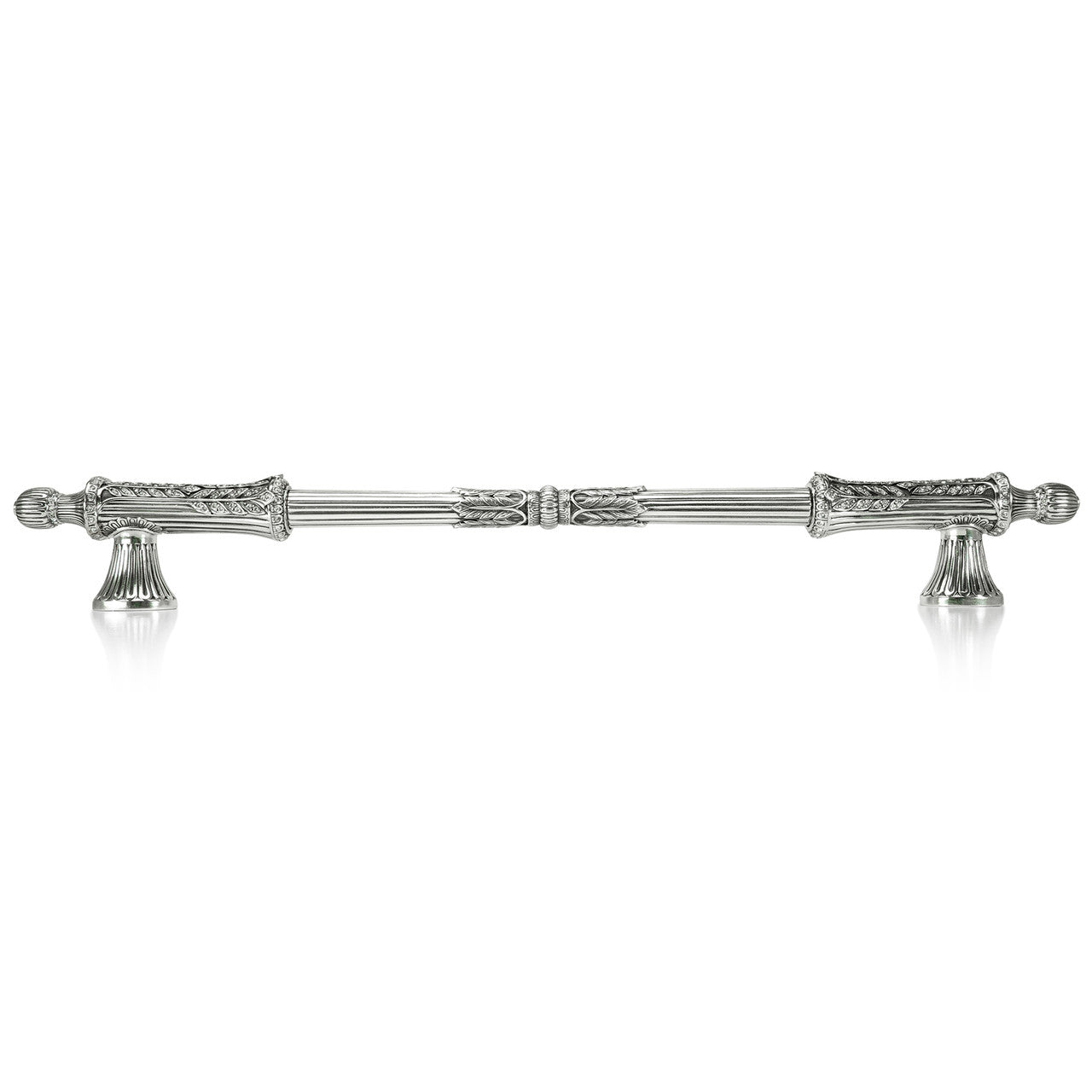Edgar Bererbi 8536/16: 16" cc Hampton Appliance Pull - Burnished Silver/Swarovski Crystal