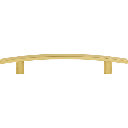 Elements 859-128BG: 128 mm cc Thatcher Curved Bar Cabinet Pull - Brushed Gold