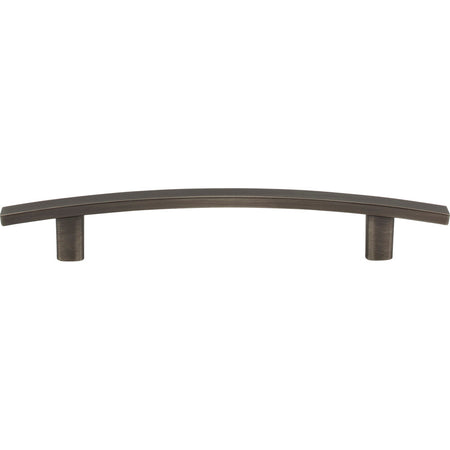 Elements 859-128BNBDL: 128 mm cc Thatcher Curved Bar Cabinet Pull - Brushed Pewter