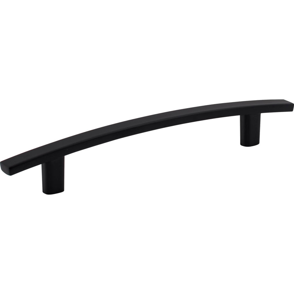 Elements 859-128MB: 128 mm cc Thatcher Curved Bar Cabinet Pull - Matte Black