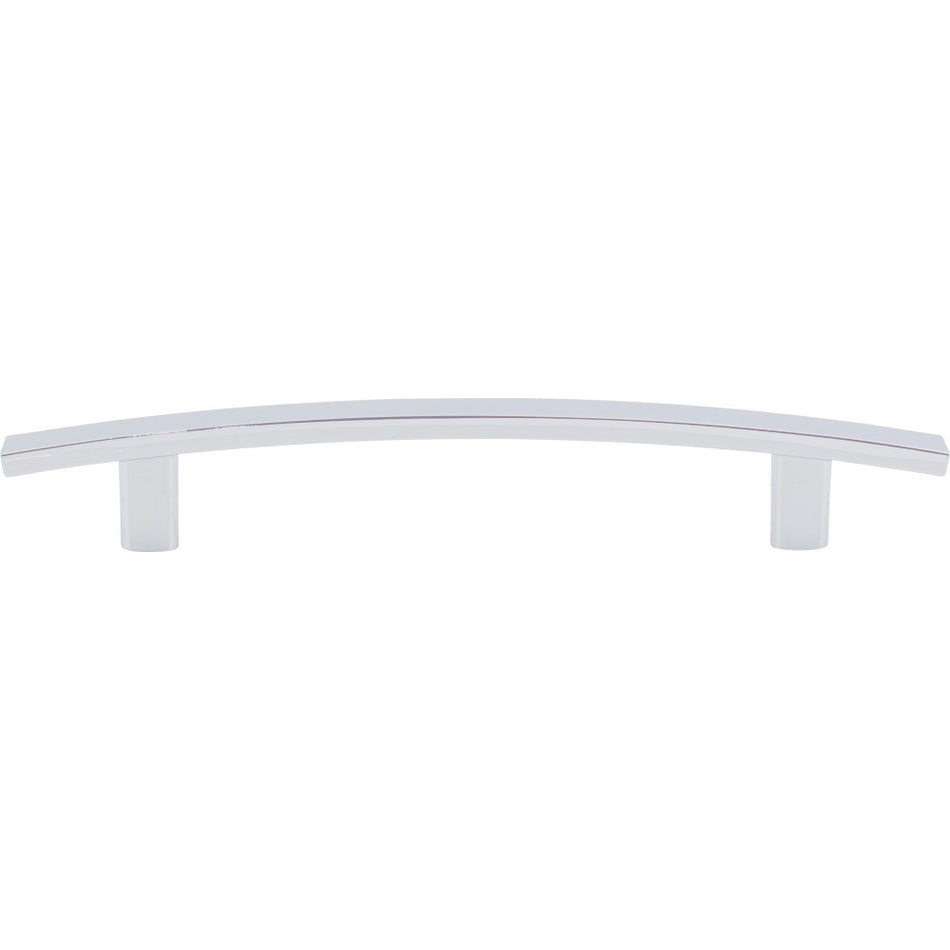 Elements 859-128PC: 128 mm cc Thatcher Curved Bar Cabinet Pull - Polished Chrome