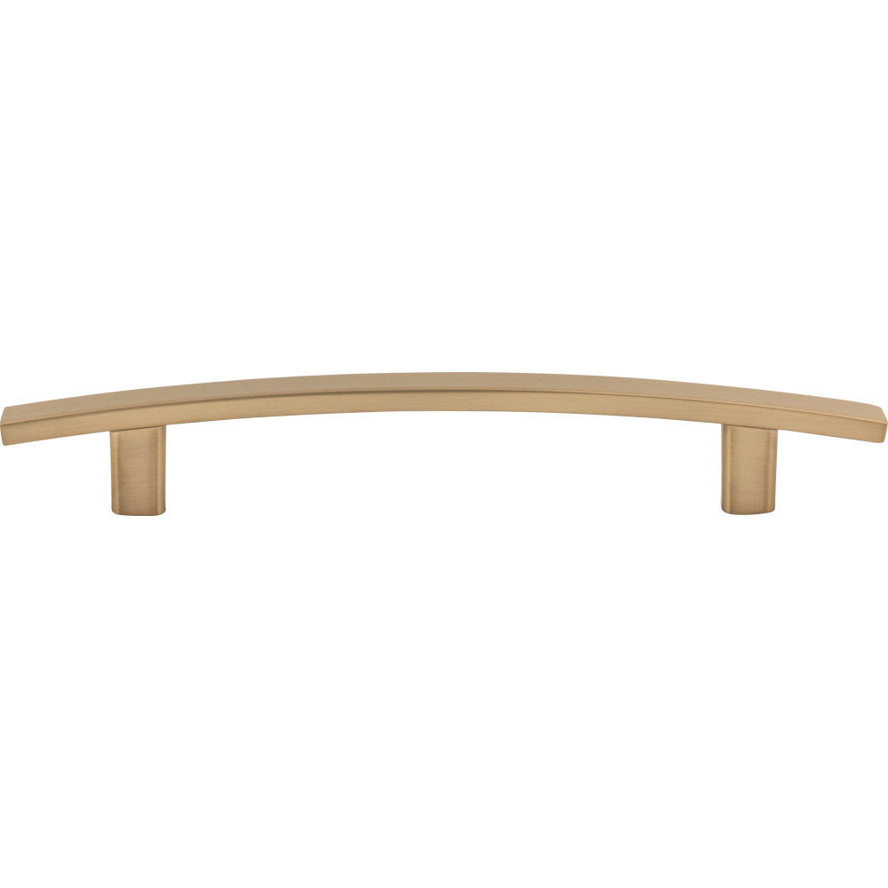 Elements 859-128SBZ: 128 mm cc Thatcher Curved Bar Cabinet Pull - Satin Bronze