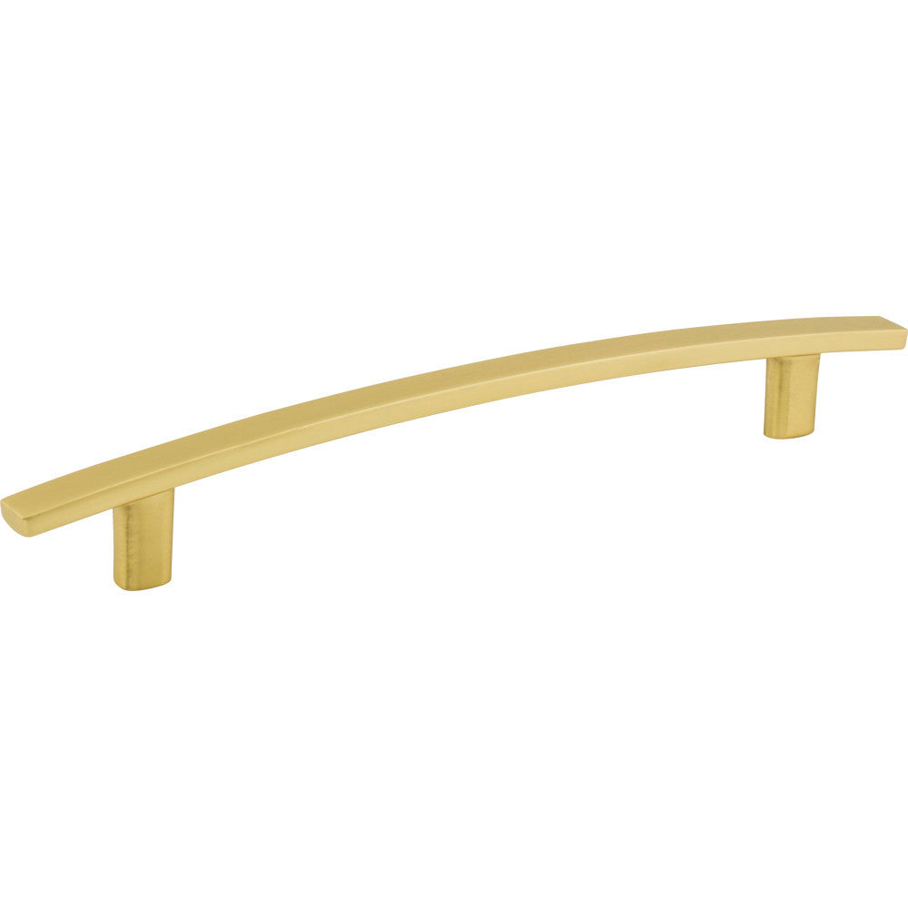 Elements 859-160BG: 160 mm cc Thatcher Curved Bar Cabinet Pull - Brushed Gold