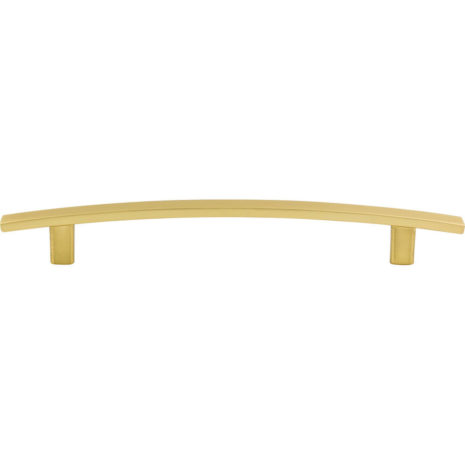 Elements 859-160BG: 160 mm cc Thatcher Curved Bar Cabinet Pull - Brushed Gold