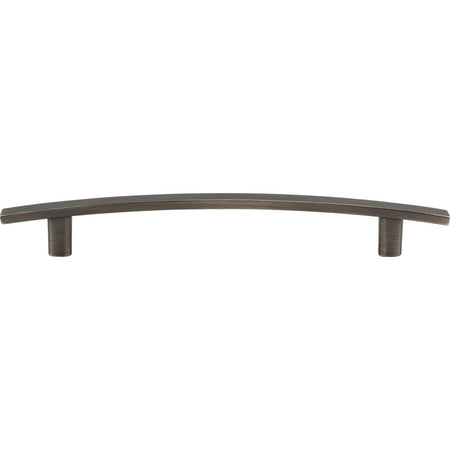 Elements 859-160BNBDL: 160 mm cc Thatcher Curved Bar Cabinet Pull - Brushed Pewter