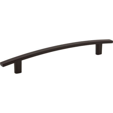 Elements 859-160MB: 160 mm cc Thatcher Curved Bar Cabinet Pull - Matte Black