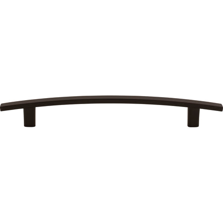 Elements 859-160MB: 160 mm cc Thatcher Curved Bar Cabinet Pull - Matte Black