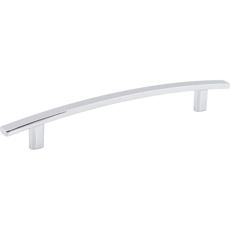 Elements 859-160PC: 160 mm cc Thatcher Curved Bar Cabinet Pull - Polished Chrome