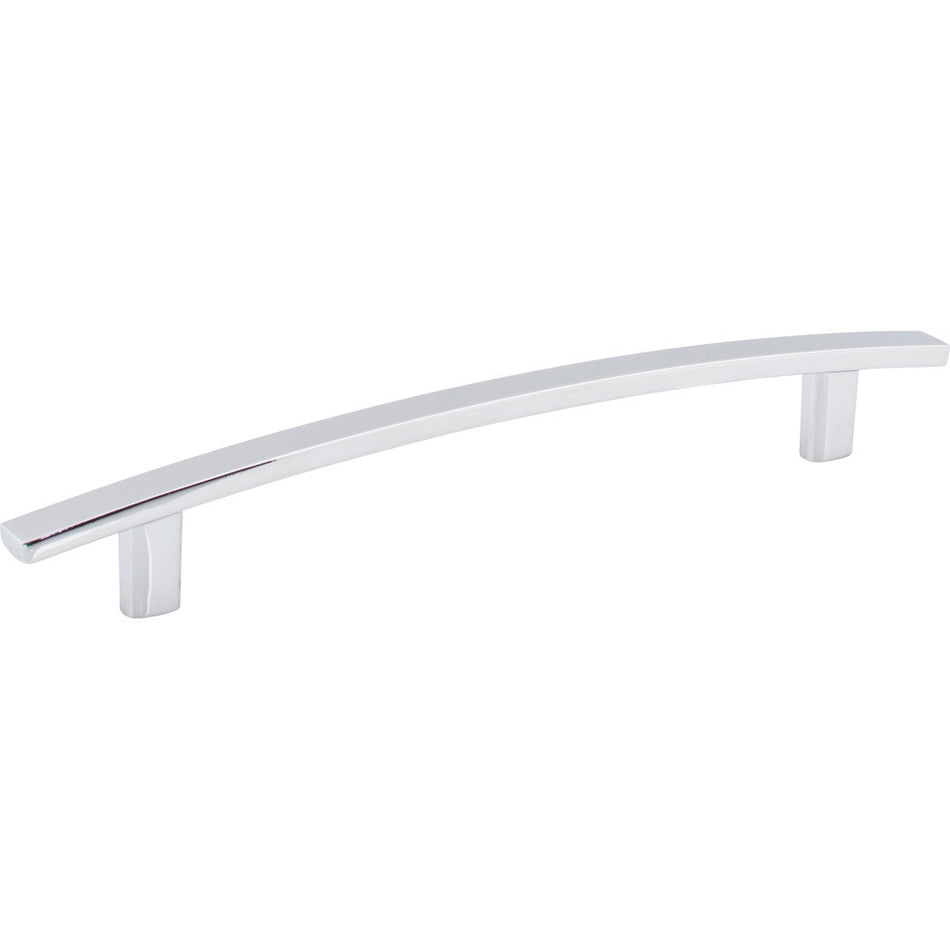 Elements 859-160PC: 160 mm cc Thatcher Curved Bar Cabinet Pull - Polished Chrome