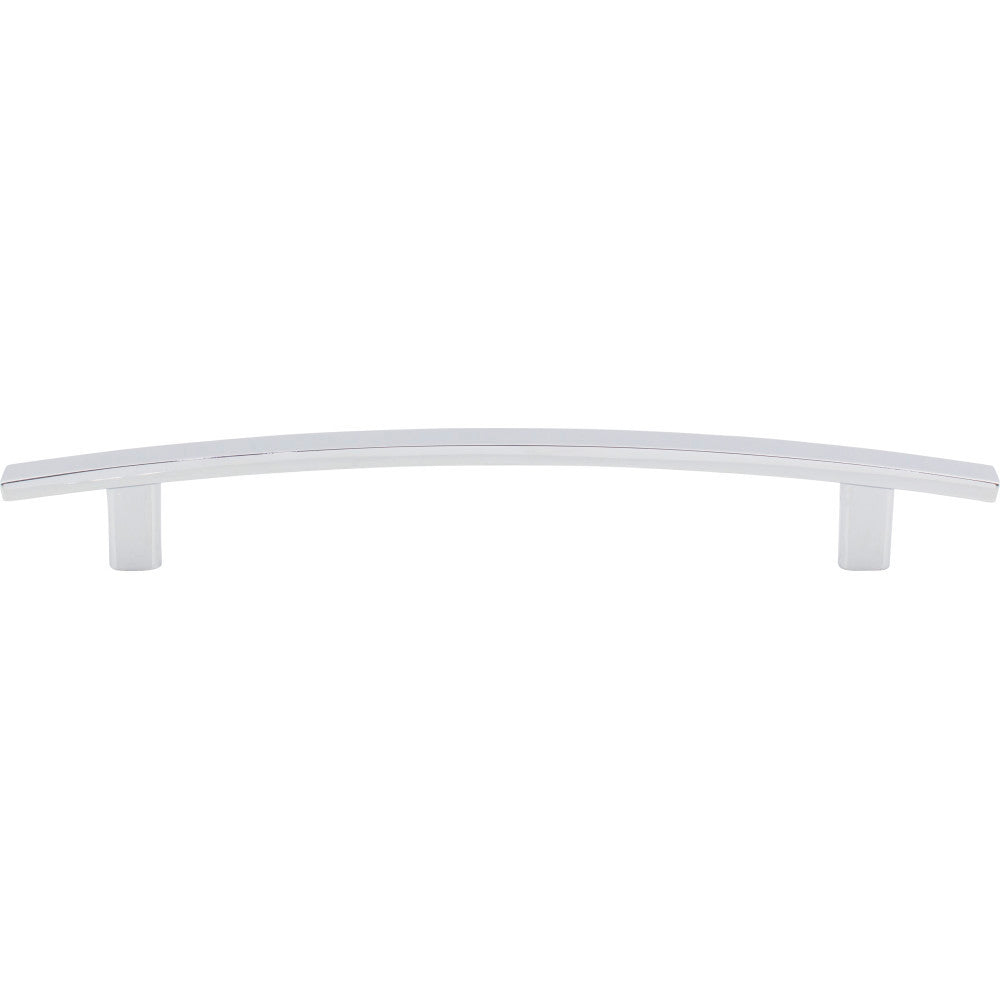 Elements 859-160PC: 160 mm cc Thatcher Curved Bar Cabinet Pull - Polished Chrome