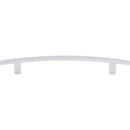 Elements 859-160PC: 160 mm cc Thatcher Curved Bar Cabinet Pull - Polished Chrome