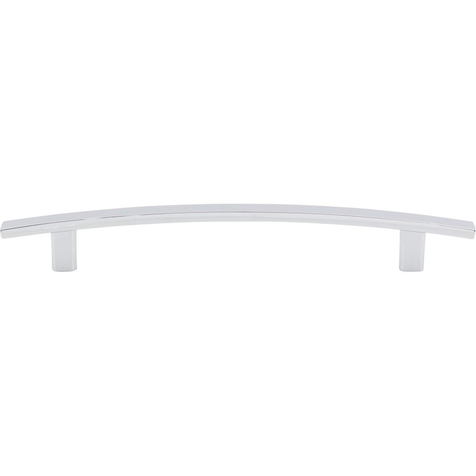Elements 859-160PC: 160 mm cc Thatcher Curved Bar Cabinet Pull - Polished Chrome