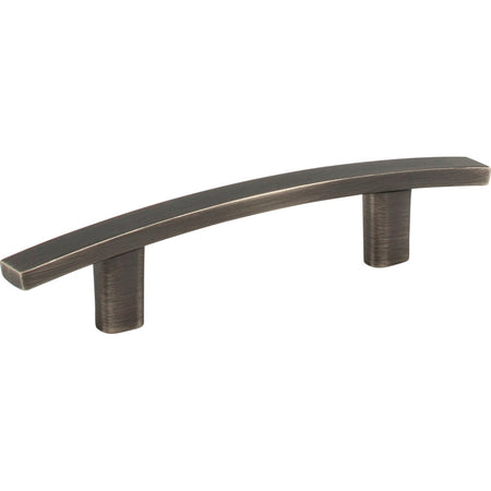Elements 859-3BNBDL: 3" cc Thatcher Curved Bar Cabinet Pull - Brushed Pewter