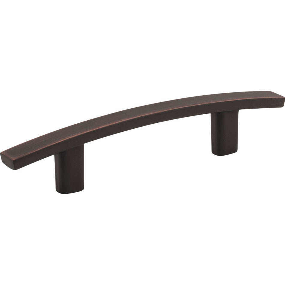 Elements 859-3DBAC: 3" cc Thatcher Curved Bar Cabinet Pull - Brushed Oil Rubbed Bronze