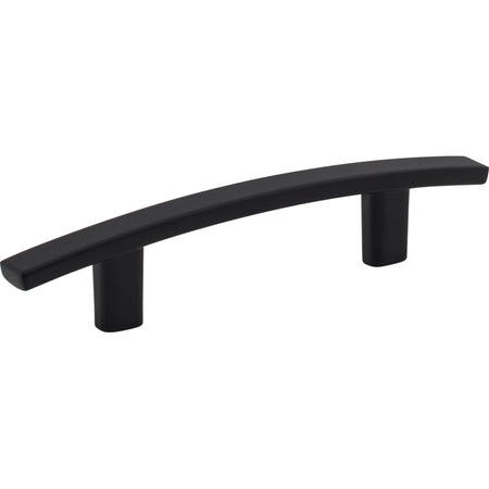 Elements 859-3MB: 3" cc Thatcher Curved Bar Cabinet Pull - Matte Black