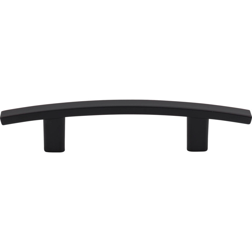 Elements 859-3MB: 3" cc Thatcher Curved Bar Cabinet Pull - Matte Black