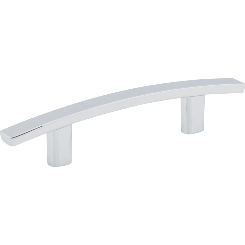 Elements 859-3PC: 3" cc Thatcher Curved Bar Cabinet Pull - Polished Chrome