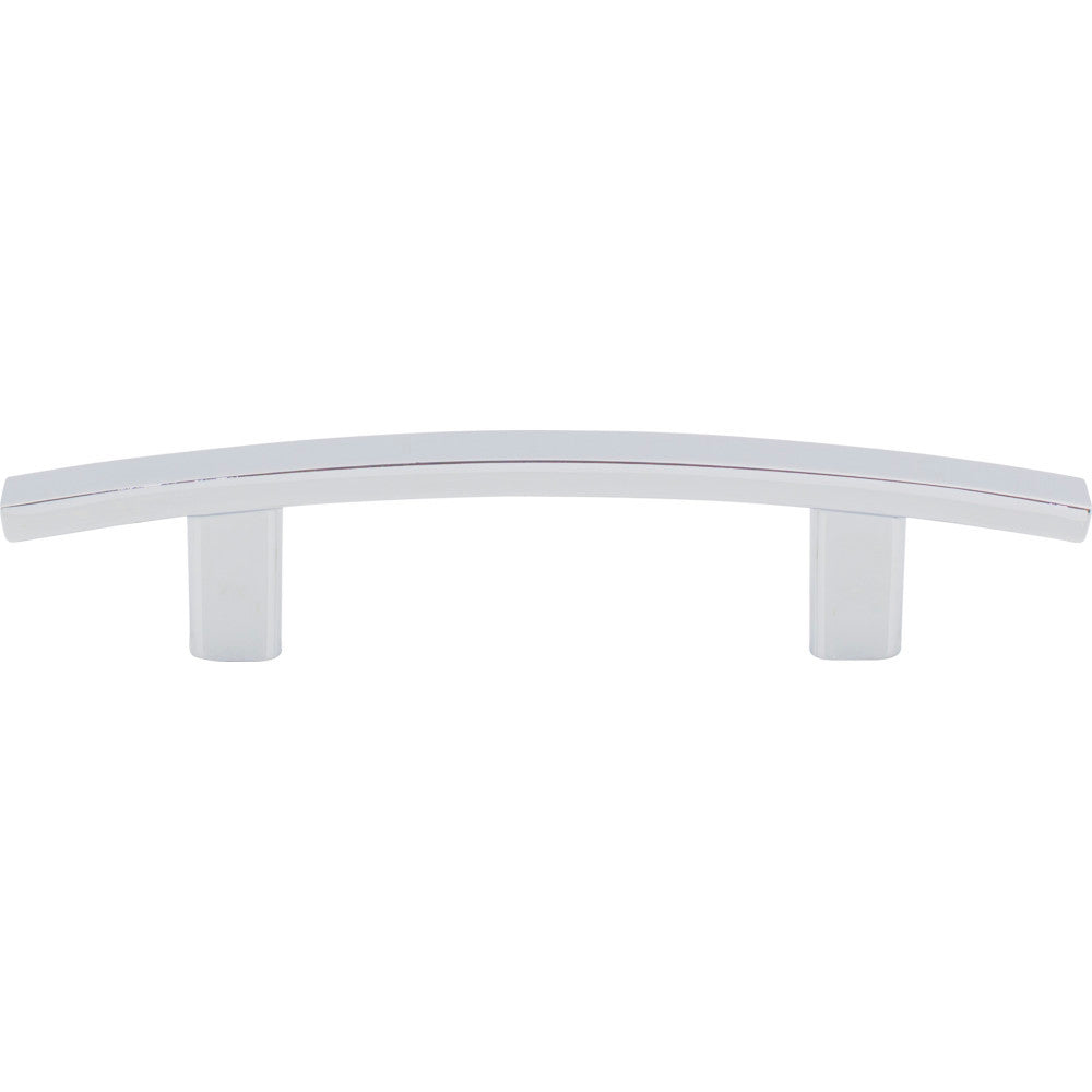 Elements 859-3PC: 3" cc Thatcher Curved Bar Cabinet Pull - Polished Chrome