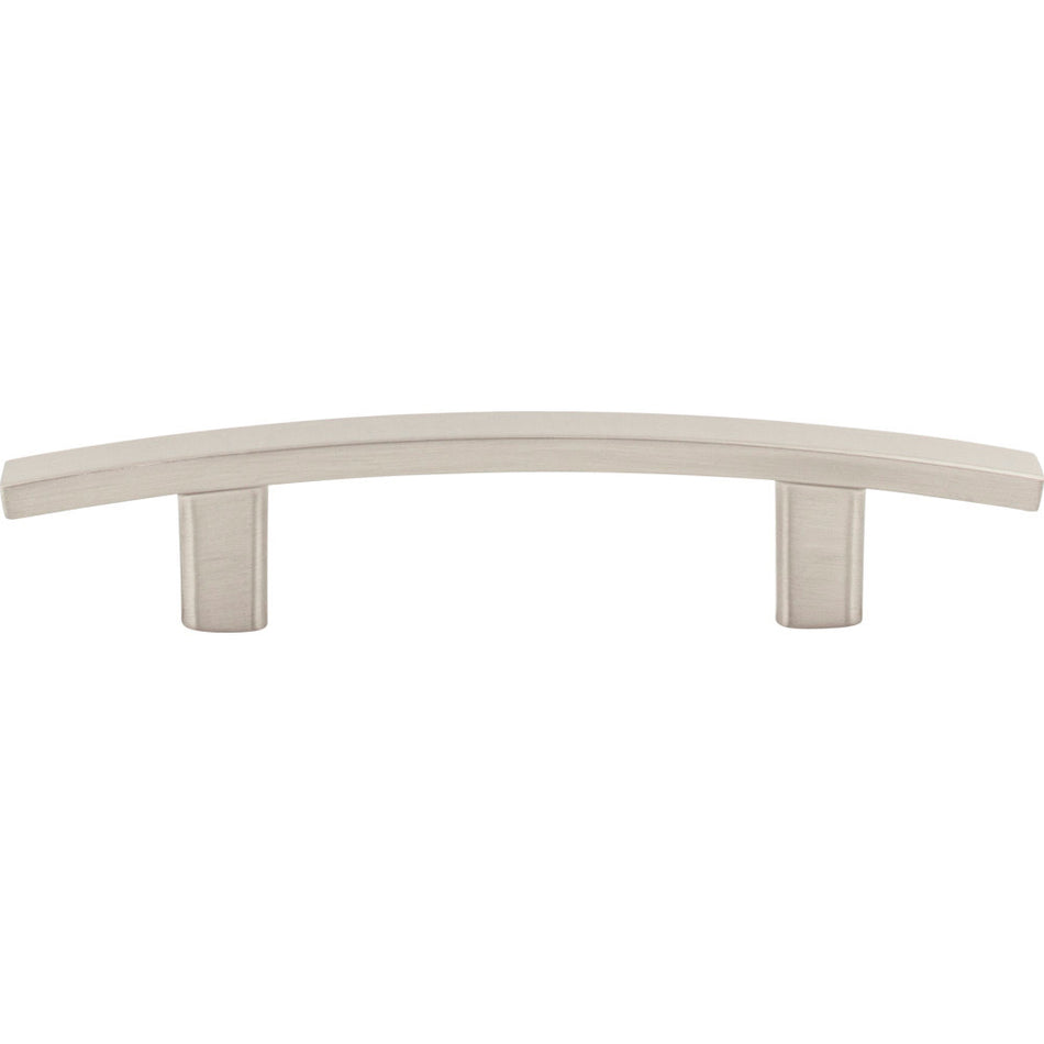 Elements 859-3SN: 3" cc Thatcher Curved Bar Cabinet Pull - Satin Nickel